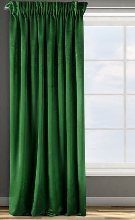 ZASŁONA GOTOWA D91 TAYLOR NA TAŚMIE 140X270 CM ZIELONY