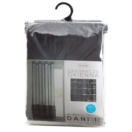 FIRANA GOTOWA DANI 1 140 X 250 CM CZARNY