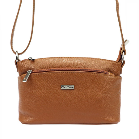 MiaMore torebka listonoszka skóra naturalna beżowy