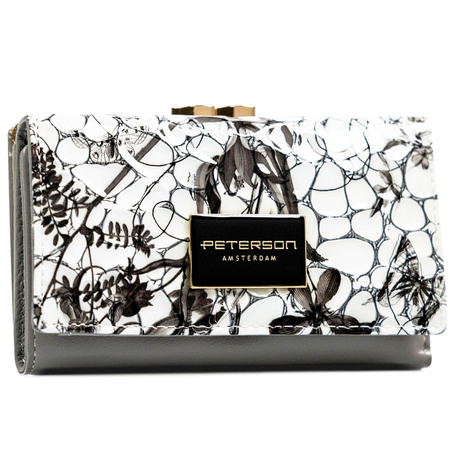 Portfel damski skóra naturalna skórzany Peterson