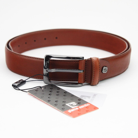 Pasek męski skórzany skóra naturalna Pierre Cardin 