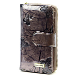 Portfel damski skórzany skóra naturalna Gregorio