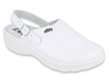 Dr Orto Medyczne - Obuwie buty damskie klapki sanitarne białe skórzane