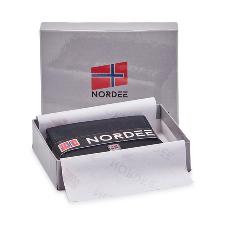 Portfel męski skórzany skóra naturalna Nordee