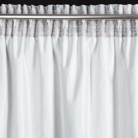 ZASŁONA GOTOWA TINA NA TAŚMIE 140 X 270 CM SREBRNY