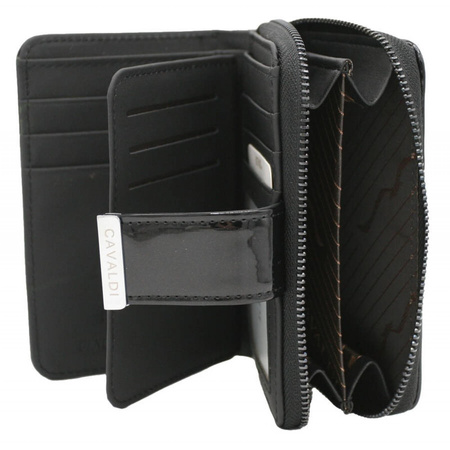 Portfel damski skórzany skóra naturalna + skóra ekologiczna Cavaldi