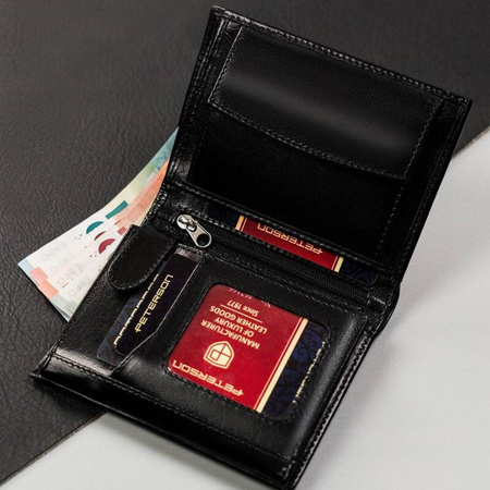 Portfel męski skórzany skóra naturalna  Peterson