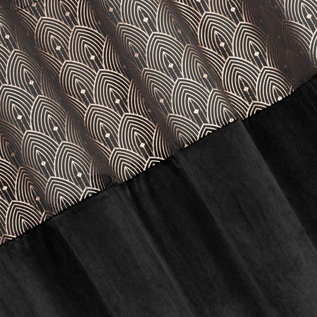 ZASŁONA GOTOWA D91 AGNES 140 X 250 CM CZARNY