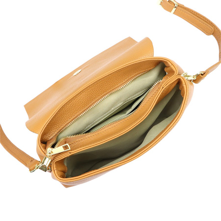 MiaMore torebka listonoszka skóra naturalna beżowy