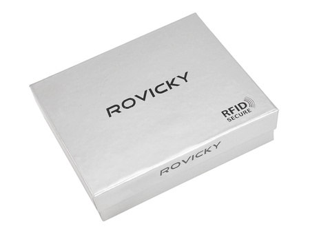 Portfel męski skórzany skóra naturalna Rovicky 