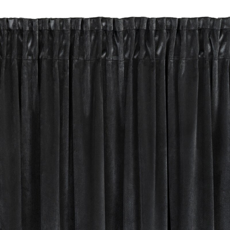 ZASŁONA GOTOWA MARION 2 NA TAŚMIE 140 X 270 CM CZARNY