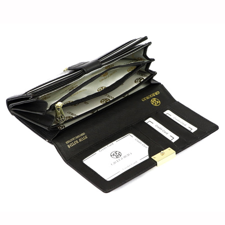 Gregorio portfel skóra naturalna licowa czarny GS-102 - kobieta
