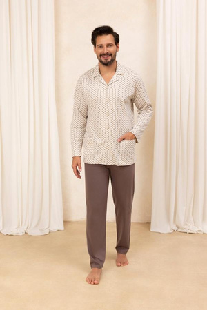 Piżama 486 2XL-3XL rozpinana
