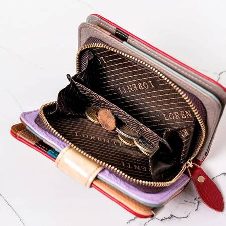 Portfel damski skórzany skóra naturalna Lorenti 