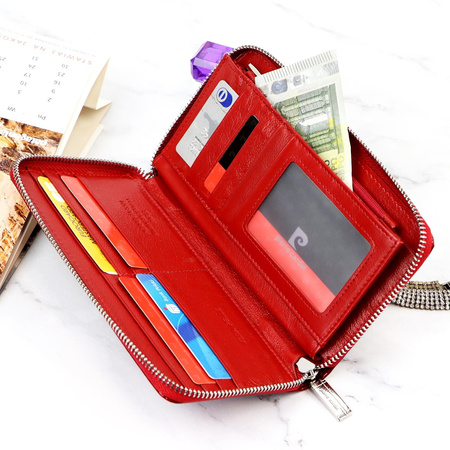 Portfel damski skóra naturalna skórzany Pierre Cardin