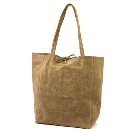 Torebka torebki skórzana skóra naturalna zamszowa Patrizia damska