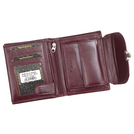 Portfel damski skórzany skóra naturalna Rovicky 