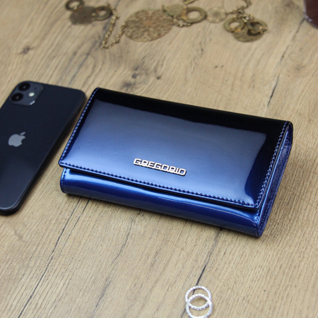 Portfel damski skórzany skóra naturalna Gregorio 