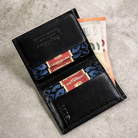 PETERSON ZESTAW portfel etui brelok skóra naturalna pomysł na prezent