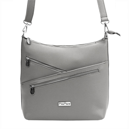 MiaMore torebka listonoszka skóra naturalna beżowy