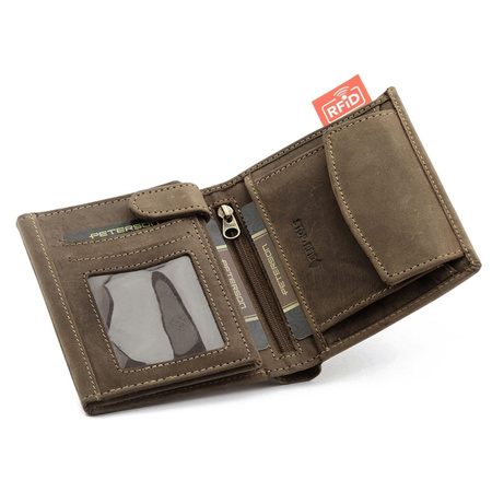 Portfel męski skórzany skóra naturalna  Peterson