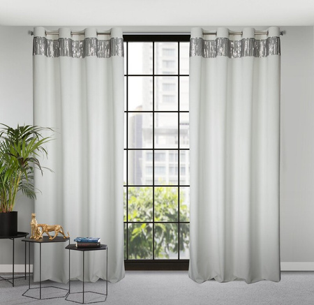 ZASŁONA GOTOWA JASPER 140 X 250 CM BIAŁY