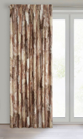 ZASŁONA GOTOWA ELLA NA TAŚMIE 140 X 270 CM CEGLASTY