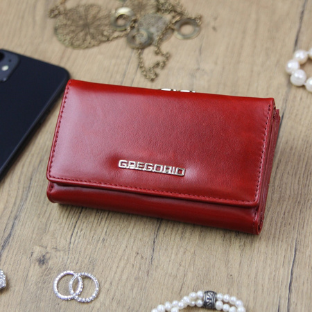 Portfel damski skórzany skóra naturalna Gregorio 