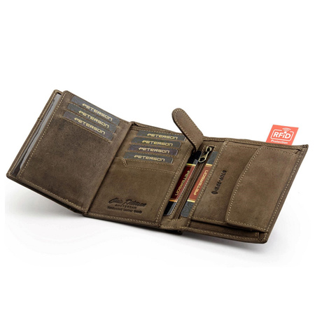 Portfel męski skórzany skóra naturalna  Peterson