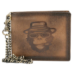 Portfel męski skórzany skóra naturalna  Classic Motorcycles