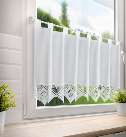 FIRANA GOTOWA ISAAC NA SZELKACH 150 X 60 CM BIAŁY