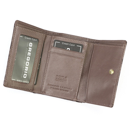 Portfel damski skórzany skóra naturalna Gregorio 