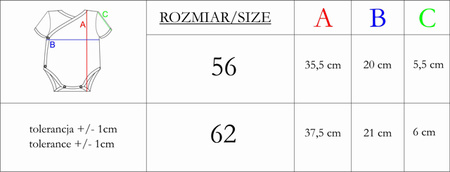 Body niemowlęce rozpinane dla chłopca wyprawka krótki rękaw Nicol Muki 