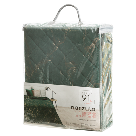 NARZUTA D91 LUIZ 6 170 X 210 CM CIEMNOZIELONY