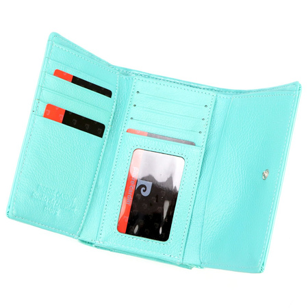 Portfel damski skóra naturalna + skóra ekologiczna Pierre Cardin