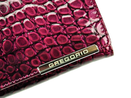 Portfel damski skóra naturalna skórzany Gregorio 