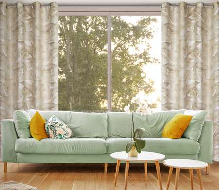 ZASŁONA GOTOWA SAMIRA 140 X 250 CM BIAŁY