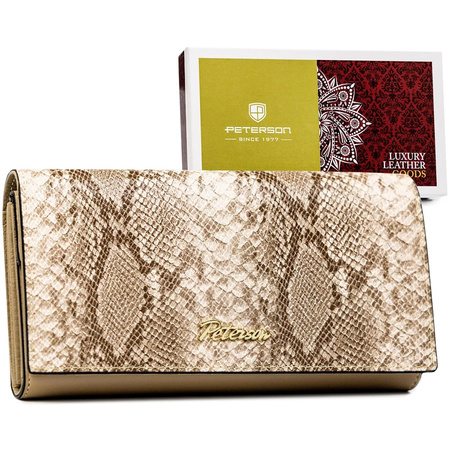 Portfel damski skóra naturalna skórzany Peterson