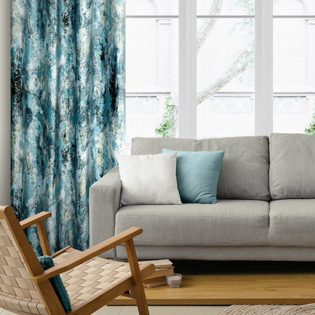 ZASŁONA GOTOWA MALIA 140 X 250 CM TURKUSOWY