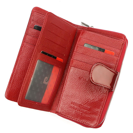 Portfel damski skórzany skóra naturalna Pierre Cardin 