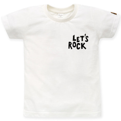 T-shirt LETS ROCK écru,lets rock 128