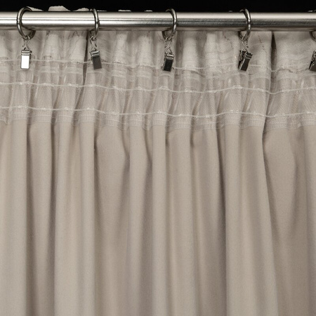 ZASŁONA GOTOWA NADIA NA TAŚMIE 140 X 300 CM BEŻOWY