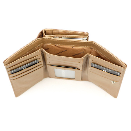 Portfel damski skóra naturalna skórzany Gregorio 