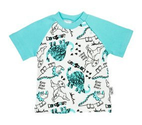 Bluzka bawe krótki rękaw T-shirty Nicol Dinozaur