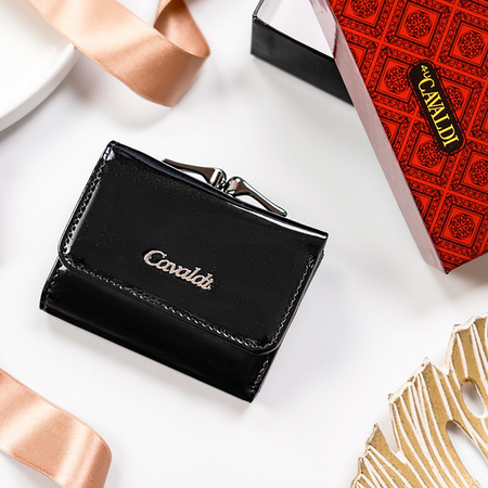 Portfel damski skórzany skóra naturalna + skóra ekologiczna Cavaldi