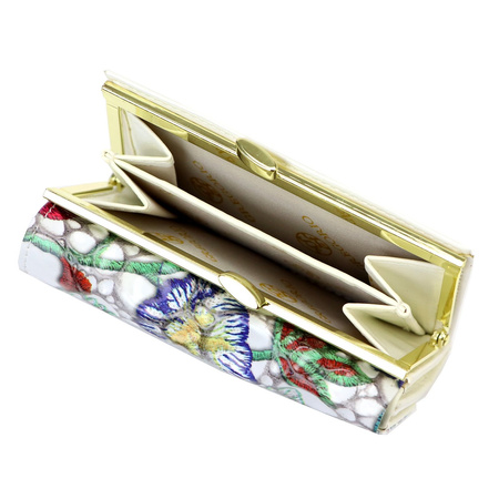 Portfel damski skórzany skóra naturalna + skóra ekologiczna Gregorio