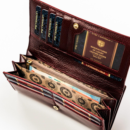 Portfel damski skórzany skóra naturalna  Peterson 