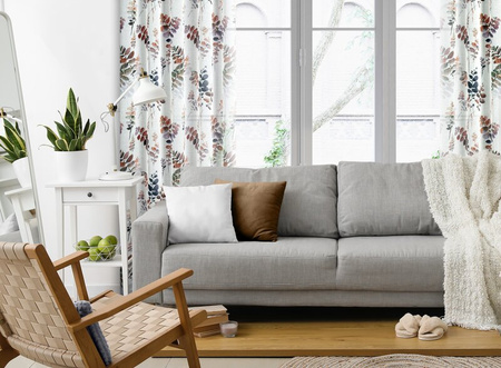 ZASŁONA GOTOWA MARINA NA TAŚMIE 140 X 270 CM BIAŁY