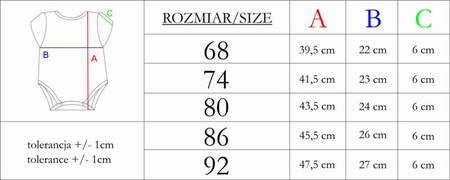 Body niemowlęce dla dziewczynki wyprawka z krótkim rękawem Tola Nicol 