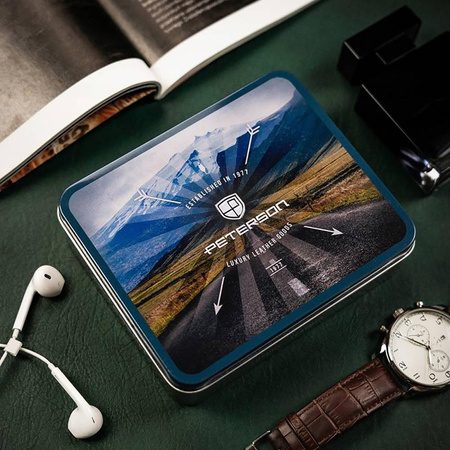 Portfel męski skórzany skóra naturalna Peterson